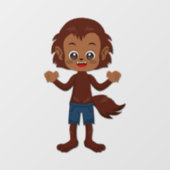 Halloween-Party für Kids Werewolf Fensteraufkleber (Blatt)