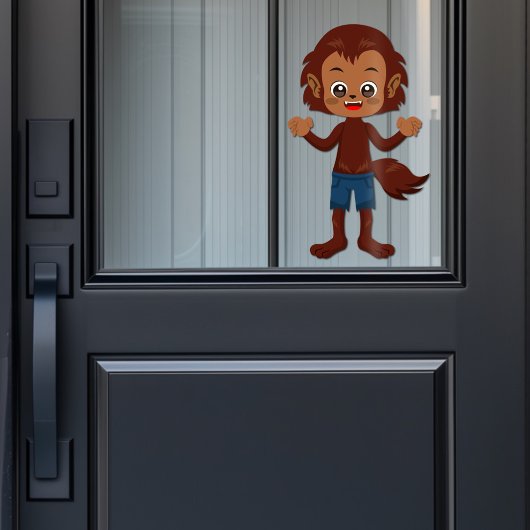 Halloween-Party für Kids Werewolf Fensteraufkleber