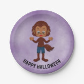 Halloween-Party für Kids Werewolf-Papierplatte Pappteller (Vorderseite)