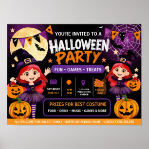 Halloween-Party für Kinder Einladung Süßer Gruse Poster
