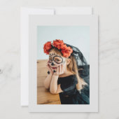 Halloween-Party für Kinder mit niedlicher Hexenkle Einladung (Rückseite)