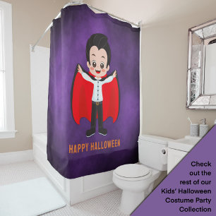 Halloween-Party für Kinder Vampire Duschvorhang