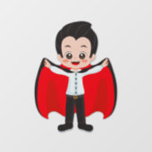 Halloween-Party für Kinder Vampire Fensteraufkleber (Blatt)