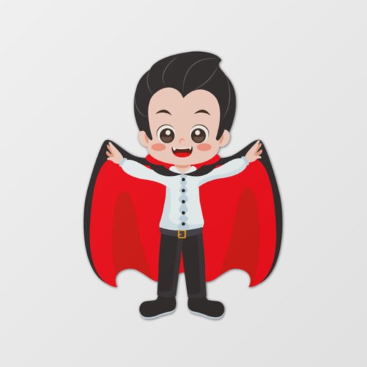 Halloween-Party für Kinder Vampire Fensteraufkleber (Blatt)