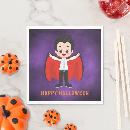 Halloween-Party für Kinder Vampirpapier Serviette
