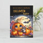 Halloween-Party für Kinderdesign Einladung (Stehend Vorderseite)