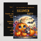 Halloween-Party für Kinderdesign Einladung (Vorne/Hinten)