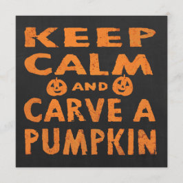 Halloween-Party für kundenspezifische Pumpkin Carv Einladung