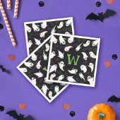 Halloween-Party für mit Monogramm Swoopings und Fl Serviette