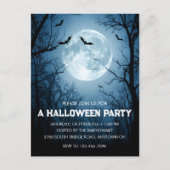 Halloween-Party für monolithische Fledermäuse Einl Postkarte (Vorderseite)
