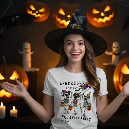 Halloween-Party für personalisierte Familienname T-Shirt