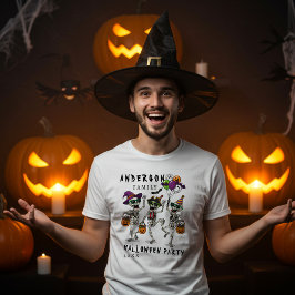 Halloween-Party für personalisierte Familienname T-Shirt