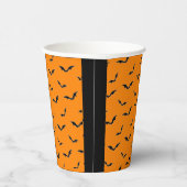 Halloween-Party für schwarze und orangefarbene Fle Pappbecher (Rechts)