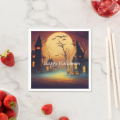 Halloween-Party für Spuk Burgen Serviette (Beispiel)