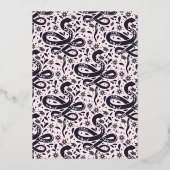 Halloween-Party für viktorianische Bilderrahmen Folieneinladung (Rückseite)