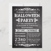Halloween-Party für Vintage Tafelschilder