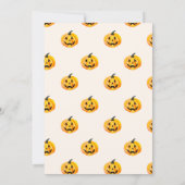 Halloween-Party für Wasserfarbenspotter Einladung (Rückseite)