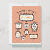 Halloween-Party Gallery Wall Frames Einladung (Vorderseite)