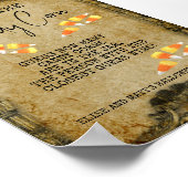 Halloween-Party Game Count the Candy Corn Poster (Ecke)