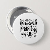 Halloween-Party Geburtstag Button (Vorne & Hinten)