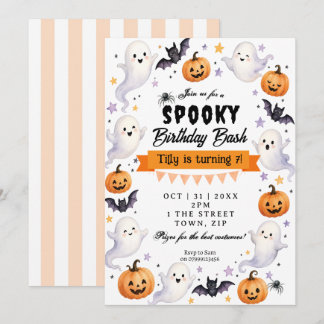 Halloween-Party Geburtstagseinladung Einladung