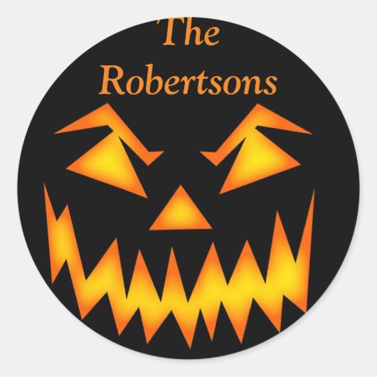 Halloween-Party Gefallen Beutel Beängstigende Aufk Runder Aufkleber (Vorderseite)