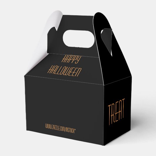 Halloween-Party Gefallen Box - Trick oder Treat? Geschenkschachtel (Rückseite)
