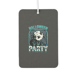 Halloween-Party-Geister-Kürbis-Vektordesign Autolufterfrischer