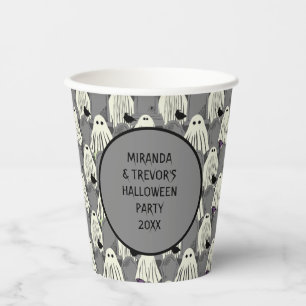 Halloween-Party-Geister und Kopfsteine Pappbecher