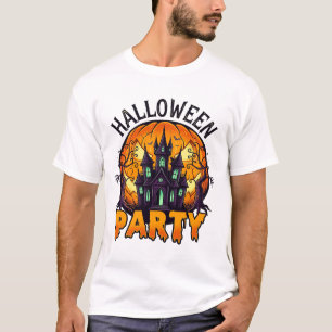 Halloween-Party Geisterhaus Kürbis Fledermäuse_1 T-Shirt