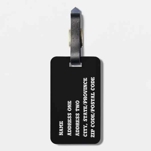 Halloween-Party Gepäckmarke Gepäckanhänger (Rückseite vertikal)