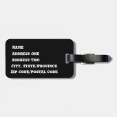 Halloween-Party Gepäckmarke Gepäckanhänger (Rückseite horizontal)