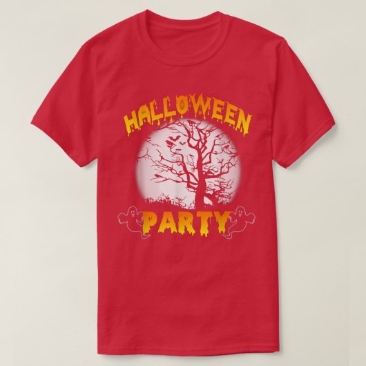 Halloween-Party Geschenk Beängstigende Spuk Waldge T-Shirt (Design vorne)