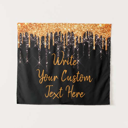 Halloween-Party Geschenk Orange Black Foto Stand P Wandteppich (Vorderseite (Horizontal))