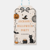 Halloween Party Geschenkanhänger (Vorderseite)