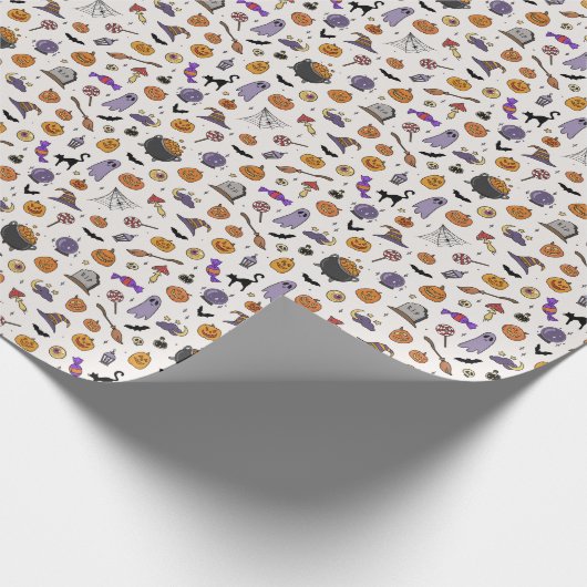 Halloween-Party Geschenkpapier (Ecke)
