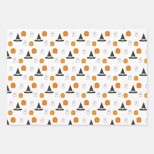 Halloween-Party Geschenkpapier Set (Vorderseite)