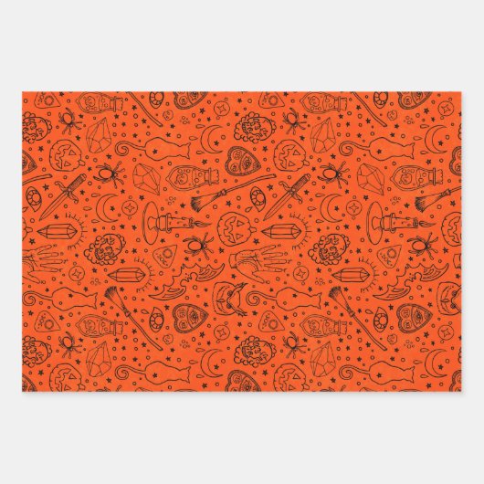 Halloween-Party Geschenkpapier Set (Vorderseite 2)