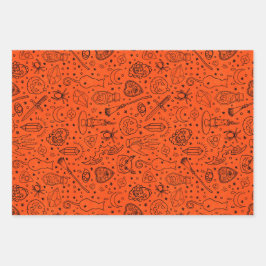 Halloween-Party Geschenkpapier Set