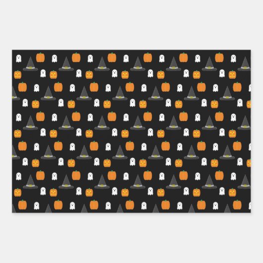 Halloween-Party Geschenkpapier Set (Vorderseite)