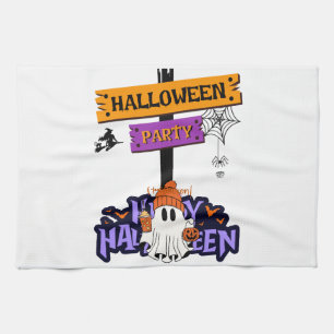 Halloween Party Geschirrtuch