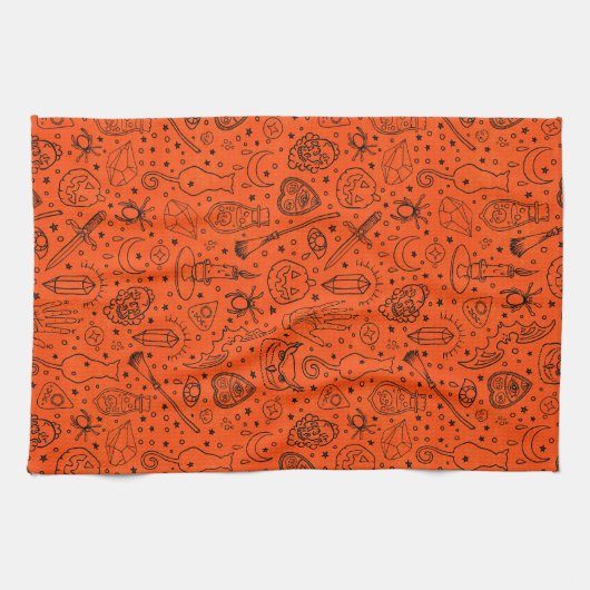 Halloween-Party Geschirrtuch (Horizontal)