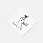 Halloween-Party Ghost und Black Cat Niedlich Spook Serviette (Ecke)