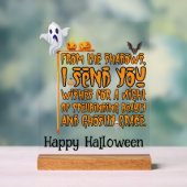 Halloween-Party Ghosted Greetings Acrylschild (Neutral)