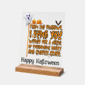 Halloween-Party Ghosted Greetings Acrylschild (Winkel)