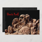 Halloween-Party Ghosts Rock Einladung (Vorne/Hinten)
