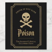 Halloween-Party-Gift Weinetikett (Einzelnes Label)