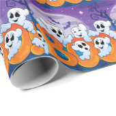 Halloween-Party Gift Wrap Geschenkpapier (Rolleneckpunkt)