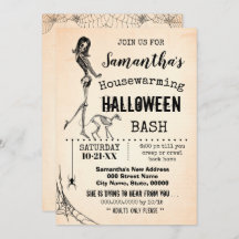 Halloween-Party Girl & Cat Skelett