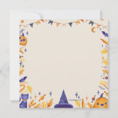 Halloween-Party Girl Einladung (Rückseite)